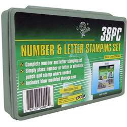 Deluxe Number and Letter 38 piece Stamping Set  