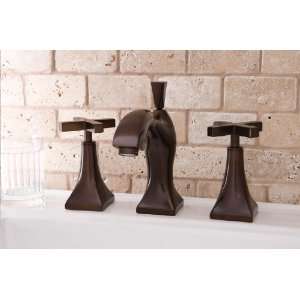   Widespread Lavatory Faucet W/ Cross Handles 1500 D6 MB Mahogany Bronze