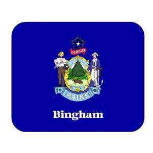  US State Flag   Bingham, Maine (ME) Mouse Pad Everything 