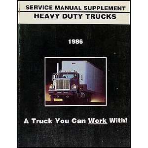  1986 GMC Heavy Duty Truck Repair Shop Manual Original 