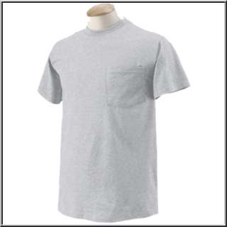 Blank Plain 100% Cotton POCKET T Shirt M,L,XL,2X,3X  