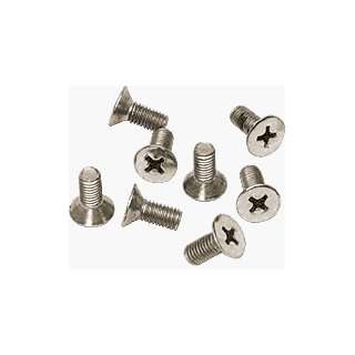 CRL Brushed Nickel Phillips 6 mm x 15 mm Cover Plate Flat Head Screws 