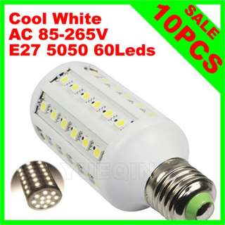 E27 9W 44 Leds 5050 SMD Led Corn Light Bulb Lamp Cool White AC 110 