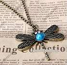 Fashion Vintage Red Love Heart Wing long Necklace  
