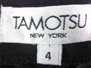 TAMOTSU NEW YORK Black Pants Slacks Trousers Sz 4  