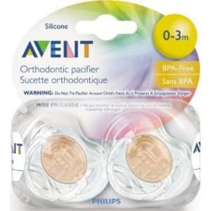 Philips Avent BPA Free Translucent Pacifier, 0 3 Months, Colors May 
