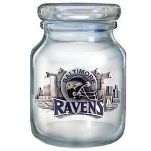 Baltimore Ravens Logod Candy Jar   NFL Football Fan Shop Sports Team 