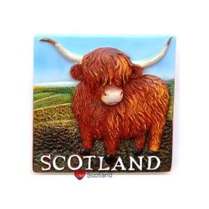  Fridge Magnet Resin Highland Cow Toys & Games