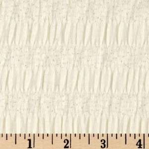 45 Wide Smocked Stretch Jersey Knit Natural Fabric By 