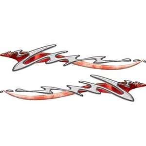  Liquid Metal Graphic Kit in Red   18 h x 96 w 