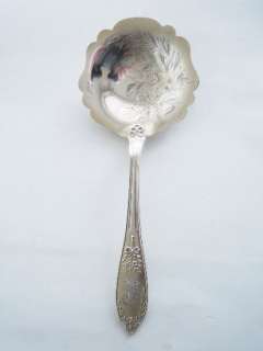 Antique French Sterling Silver Strawberry Server Spoon  