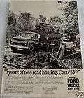  HARVESTER IH DIESEL TRUCK HAULING LOGS FORESTRY CANADA AD