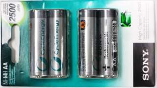   AA Rechargeable 2500MAh NiMh battery NH AA B4EN 008562008366  