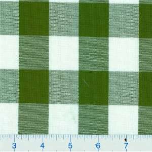  72 Wide Tablecloth Checks Green Fabric By The Yard Arts 