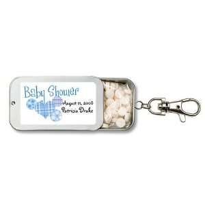   Shower Design Personalized Key Chain Mint Tin Favors (Set of 24) Baby