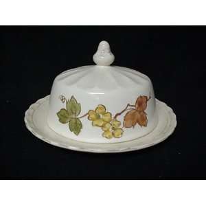  METLOX BUTTER DISH (ROUND) AUTUMN LEAVES 