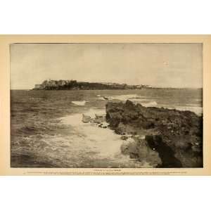  1899 El Morro Castle San Juan Harbor Puerto Rico Print 