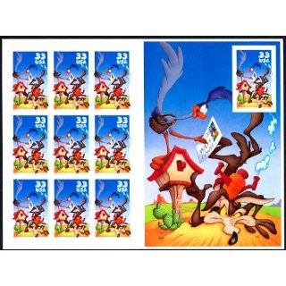Looney Tunes Wile E Coyote and Road Runner Collectible Stamp Sheet