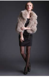   women winter fox fur coat jacket outwear dress garment coats jackets 1
