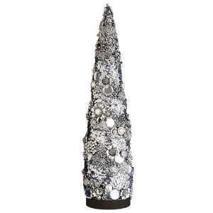  22 Hollywood Jewel Topiary Tree Silver