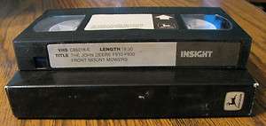 John Deere Commercial Walk Behind Mower VCR Video Tape  