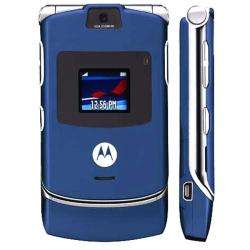Motorola V3 RAZR Unlocked GSM Blue Cell Phone (Refurbished 
