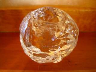 Kosta Boda Snowball Candle Tealight Votive Glass Sweden  