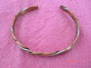 Vintage Copper Silver Cuff Bracelet Santa Fe L@@K  