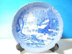 CURRIER & IVES A HOME IN THE WILDERNESS WALL PLATE  