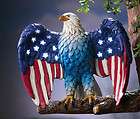 4th of july lighted eagle outdoor tree wall fence garden