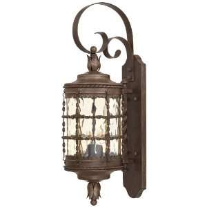   Wrought Iron 2 Light Outdoor Wall Sconces from the