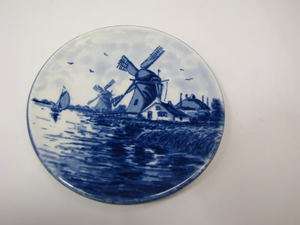 Vintage Delft Hand Painted Holland Mini Wall Plate  