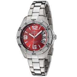Invicta Womens Invicta II/ Sport Red Dial Stainless Steel Watch 