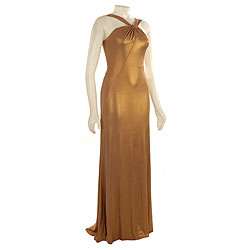 Adrianna Papell Womens Single shoulder Jersey Gown  