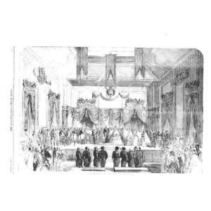  Of The Louvre 1857 Antique Print Inauguration Of The Louvre 