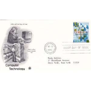   Technology on First Day Cover, Postmarked Oct 8, 1996 