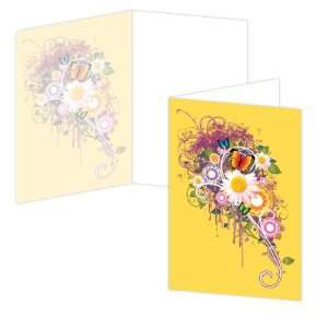  ECOeverywhere Flower Child Boxed Card Set, 12 Cards and 