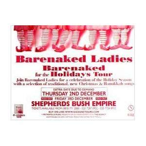 BARENAKED LADIES Shepherds Bush Empire 2/3 December 2004 Music Poster 