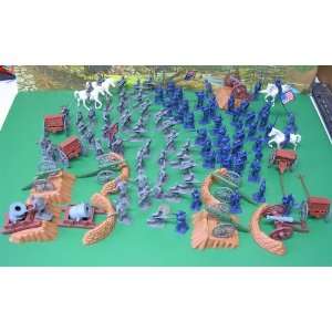   Piece Figures Set, Cannons, Siege Mortars and Soldiers Toys & Games
