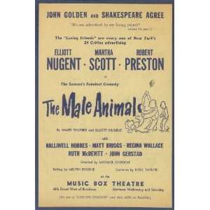  Male Animal, The Poster (Broadway) (11 x 17 Inches   28cm 