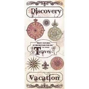   Old World Travel Collection   Cardstock Stickers   Old World Travel