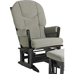 Dutailier Ultramotion Modern Linway Stripe Microfiber Glider Chair 