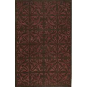  The Rug Market Maison Olympia Wine 44048 Copper and Black 