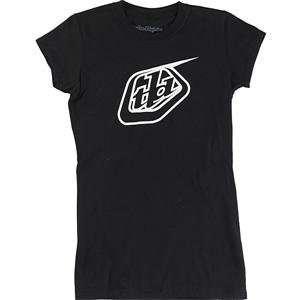  Troy Lee Designs Womens Logo T Shirt   Small/Black 