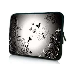   / Laptop Sleeve black and white butterflies very pretty Electronics