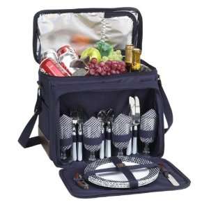 Picnic At Ascot 230B P Classic Picnic Cooler for 4 with Out Wheels 