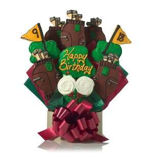 Happy Birthday Golfers Personalized Cookie Bouquet  