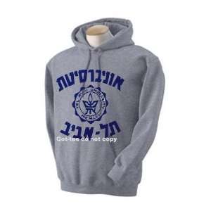  Hebrew Hoodie Israel Tel Aviv University Logo Sweatshirt 