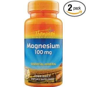  Thompson Magnesium Tablets, 100 Mg, 120 Count (Pack of 2 