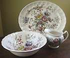  Brothers SHERATON Oval Platter + Round Vegetable Bowl + Creamer